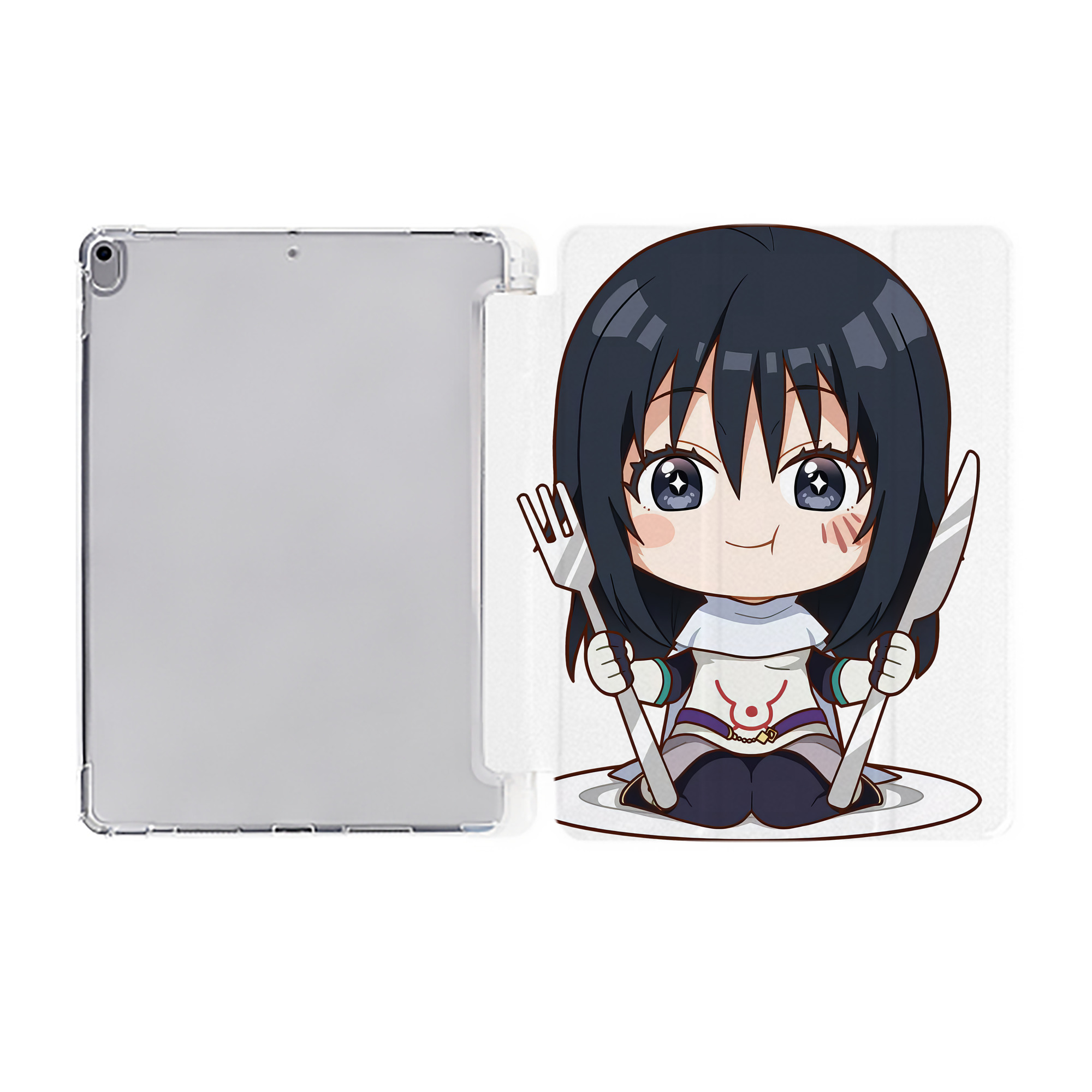 （画像用） 転スラ Regarding Reincarnated to Slime IPad ケース ペン収納付き 三つ折りスタンド PUレザー×シリコン 対応機種9.5/10.5/10.9インチ